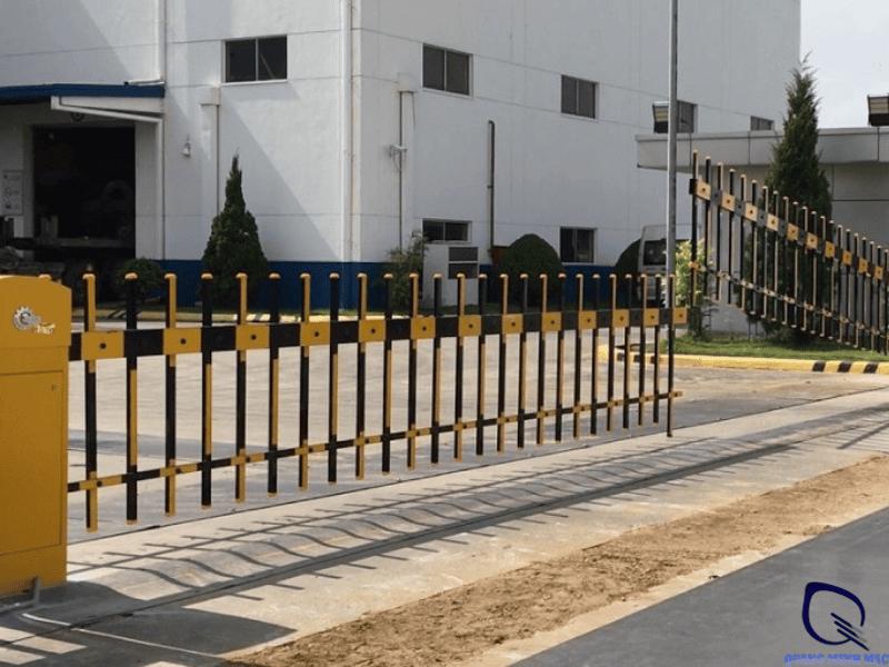 barrier tự động ở cổng bảo vệ
